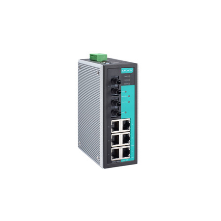Moxa Entry-Level Mgd Eth. Swtch W/ 6 10/100Baset(X)Ports, Eds-408A-Mm-St EDS-408A-MM-ST
